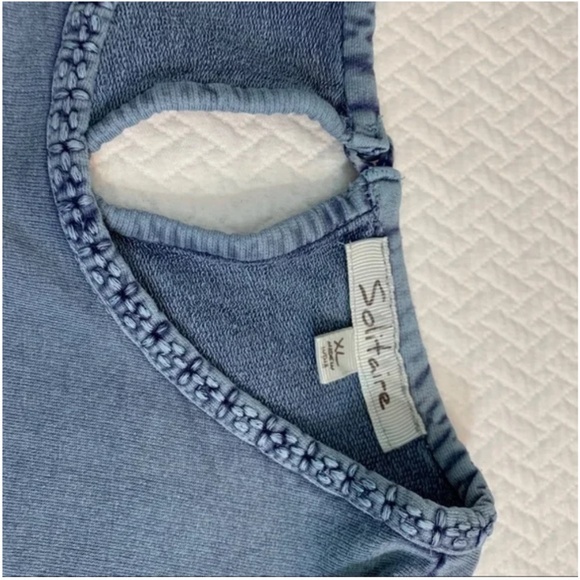 Anthropologie Solitaire Blouse Bishop Embroidered Sleeves Size XL - Picture 10 of 11